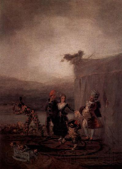 Francisco de Goya Wanderkomodianten Norge oil painting art